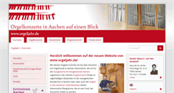 Desktop Screenshot of orgeljahr.de